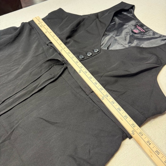 Robbie Bee Elegant Black Sleeveless Midi Dress - Size 20W - Picture 8 of 12